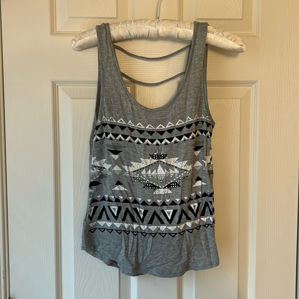 Charlotte Russe Sequin Tribal Tank